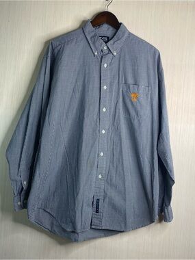 Crable Sportswear Men's University of Tennessee Blue Check Button-Down XL